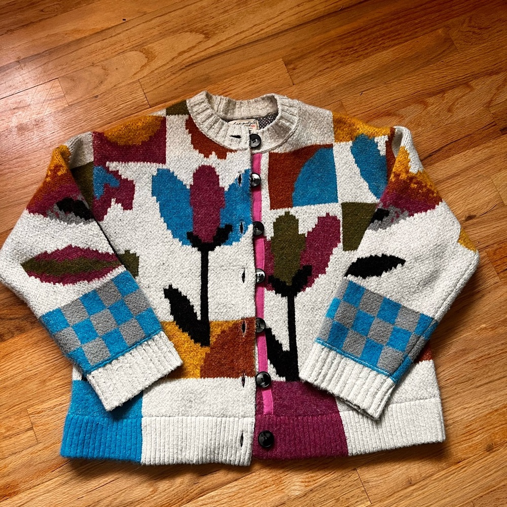 Free People Tulip Whirl Cardi - Picture 2 of 6
